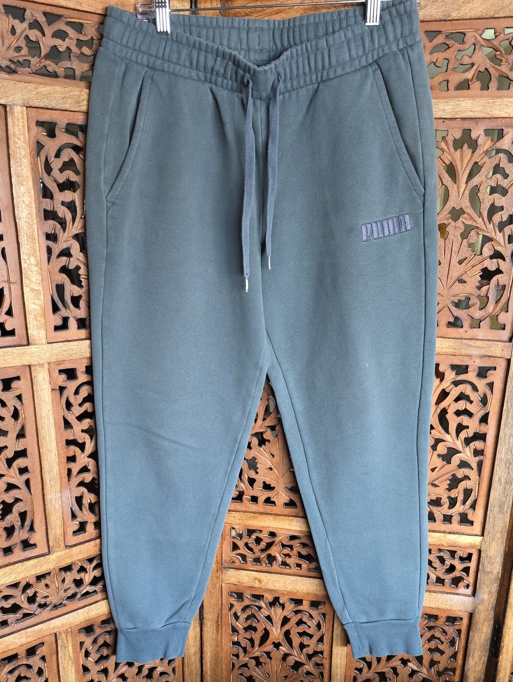 Puma Dark Green Men's Jogger Sweatpants
